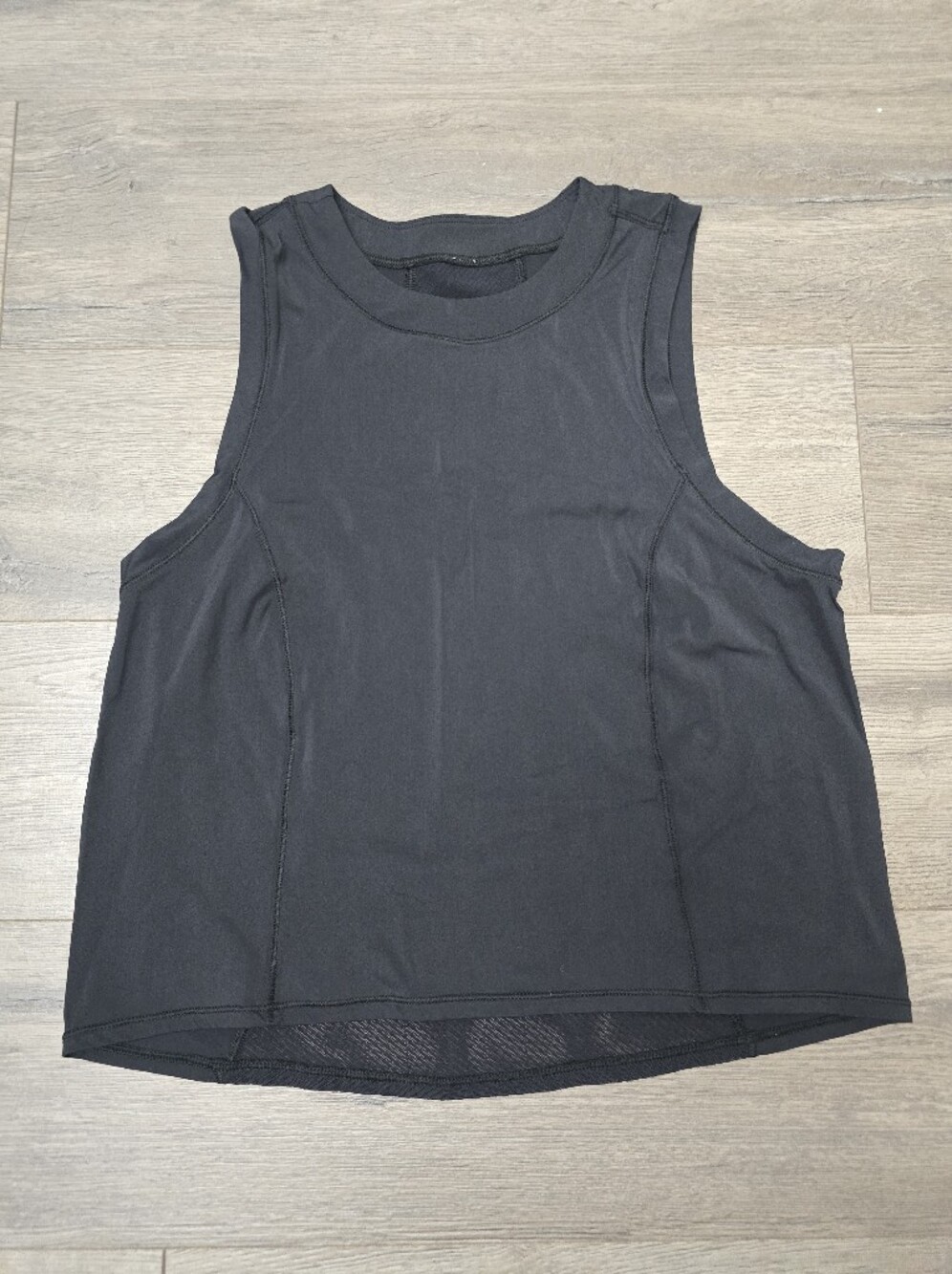 Lululemon Tank Loose Fit Black Mesh Athletic Sporty Gym